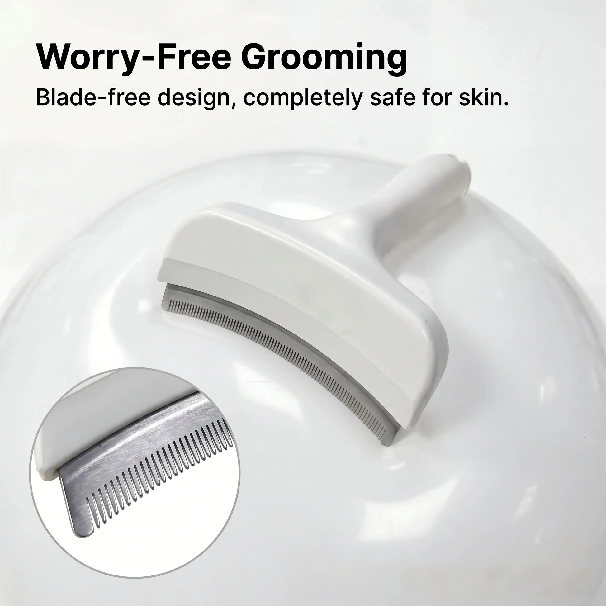 Professional Pet Deshedding Brush - Compact Undercoat Rake for Long-Haired Dogs and Cats, Effective Dematting and Grooming Tool for Fast Fur Removal