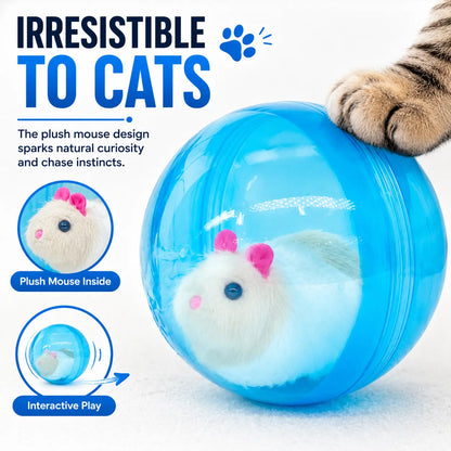 Smart Cat Toy: USB Rechargeable Auto-Rolling Ball for Hands-Free Indoor Play