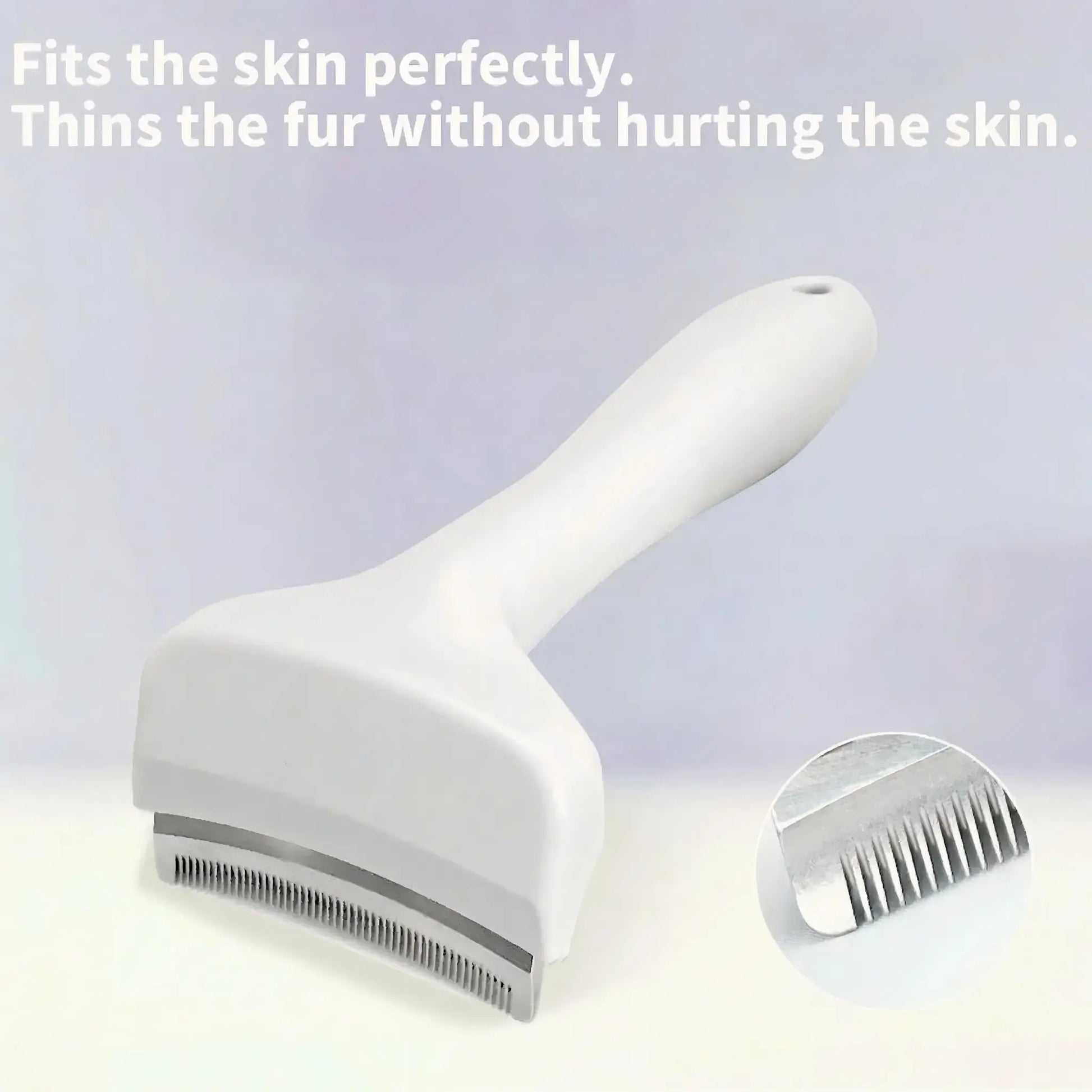 Professional Pet Deshedding Brush - Compact Undercoat Rake for Long-Haired Dogs and Cats, Effective Dematting and Grooming Tool for Fast Fur Removal