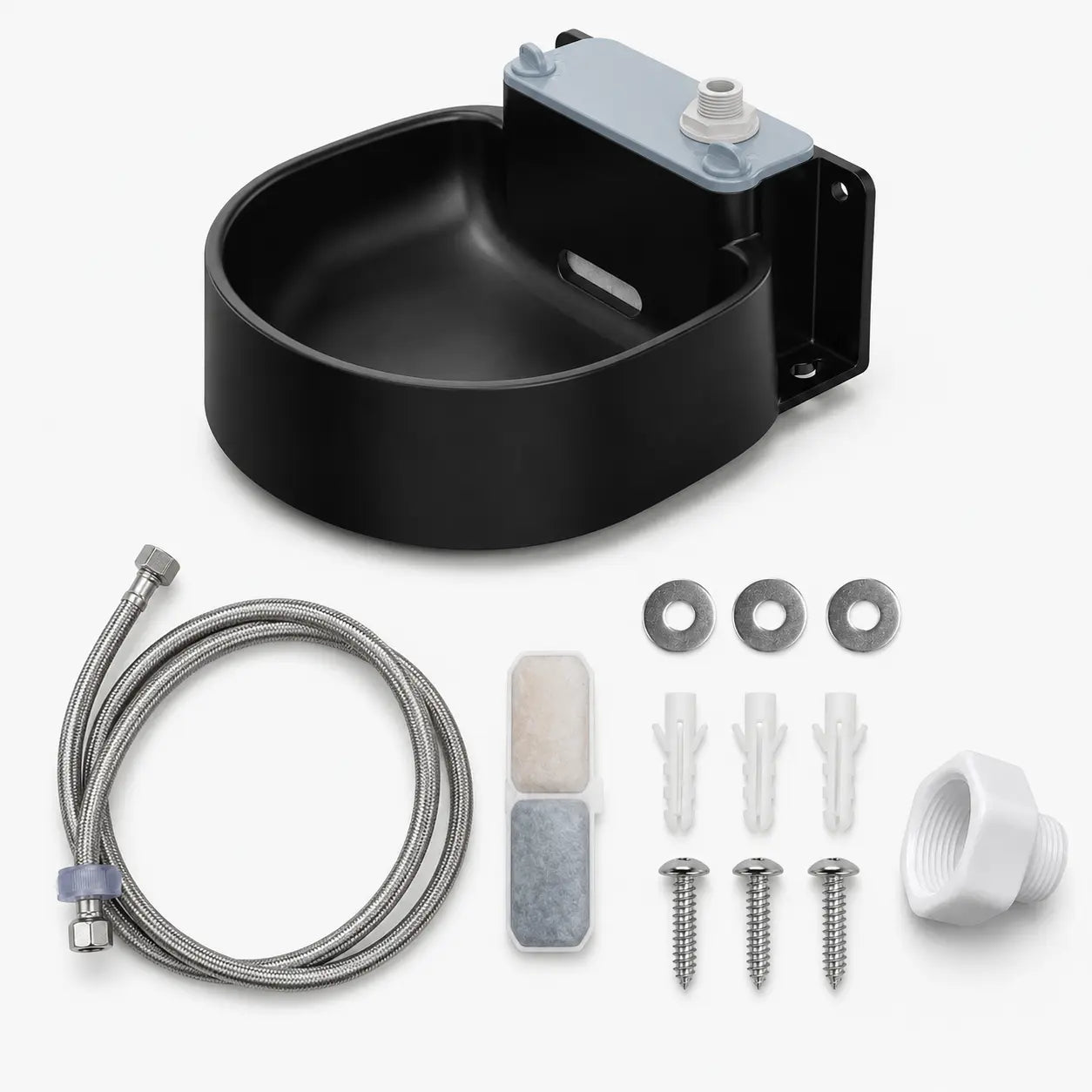 Farmparadise Automatic Dog Water Bowl and Livestock Water Dispenser with Float Valve, Filter, Hose, and Adapter for Goats, Horses, and Chickens