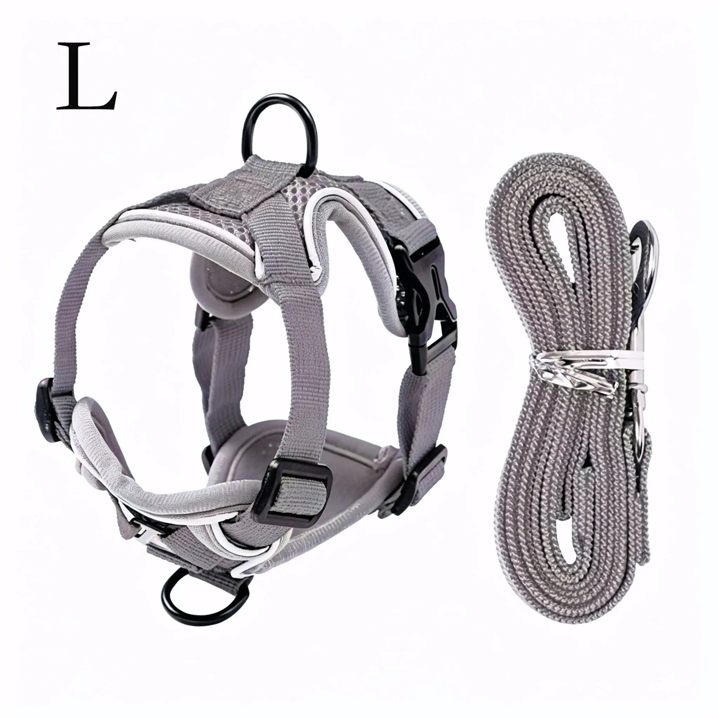 Escape-Proof Cat Harness and Leash Set - Adjustable, Comfortable, and Breathable with Reflective Strip and Soft Mesh Vest for Safe Walking, Includes Summer Version
