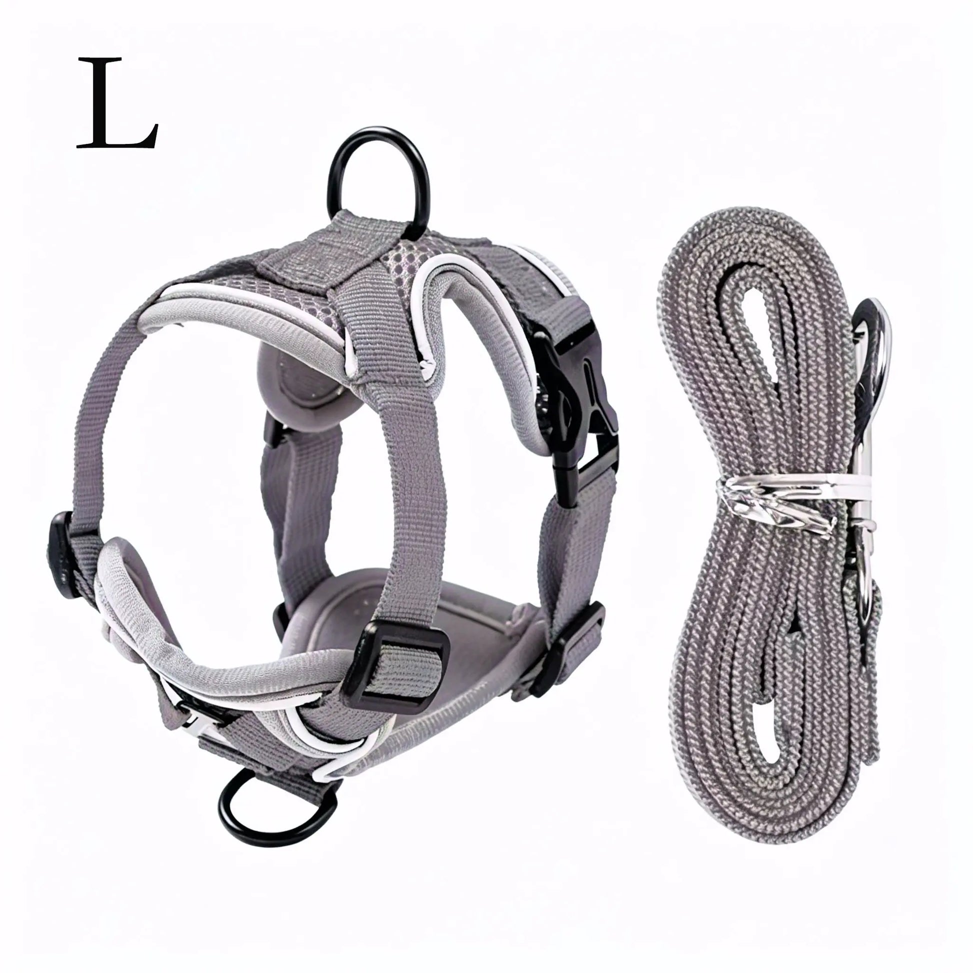 Escape-Proof Cat Harness and Leash Set - Adjustable, Comfortable, and Breathable with Reflective Strip and Soft Mesh Vest for Safe Walking, Includes Summer Version