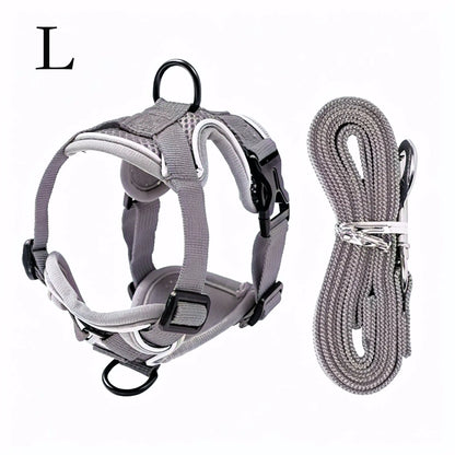 Escape-Proof Cat Harness and Leash Set - Adjustable, Comfortable, and Breathable with Reflective Strip and Soft Mesh Vest for Safe Walking, Includes Summer Version